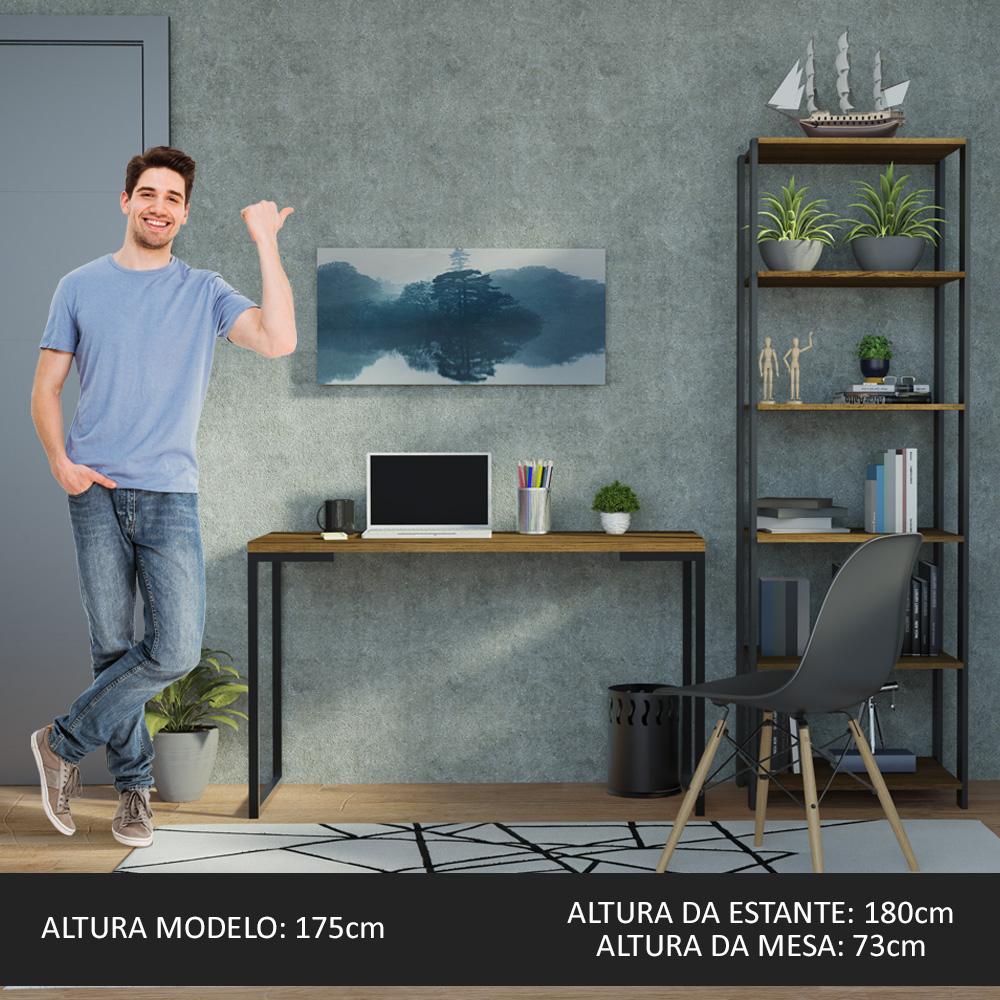 Foto 5 | Escritorio Madesa Home Office Y Mueble Estante Organizador M