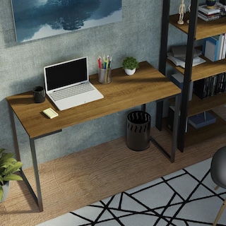 Foto 6 | Escritorio Madesa Home Office Y Mueble Estante Organizador M