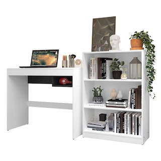 Foto 1 | Escritorio Madesa Rubi Y Librero Organizador 6907 Blanco