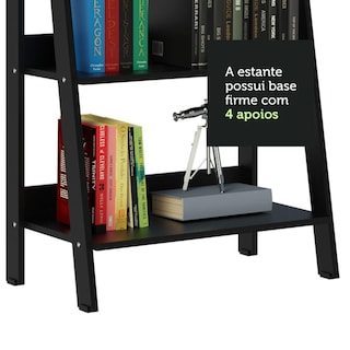 Foto 8 | Escritorio Madesa Home Office Y Mueble Estante Librero Bn