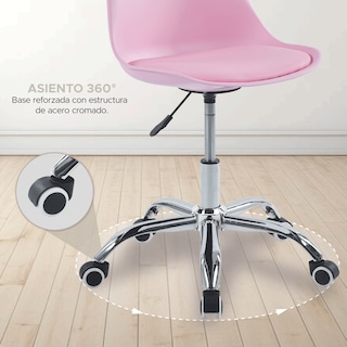 Foto 5 | Silla De Oficina Elly Cherry Color Rosa