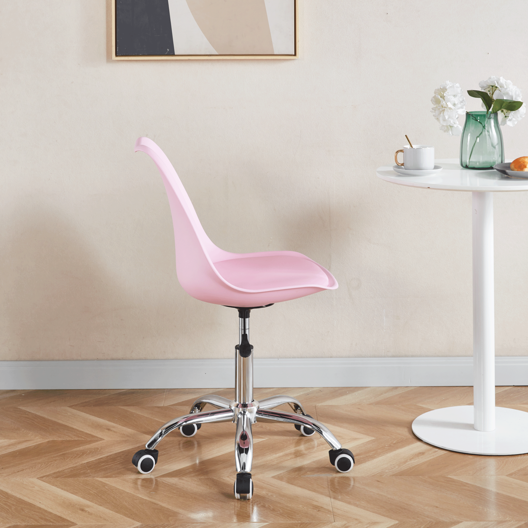 Foto 7 | Silla De Oficina Elly Cherry Color Rosa