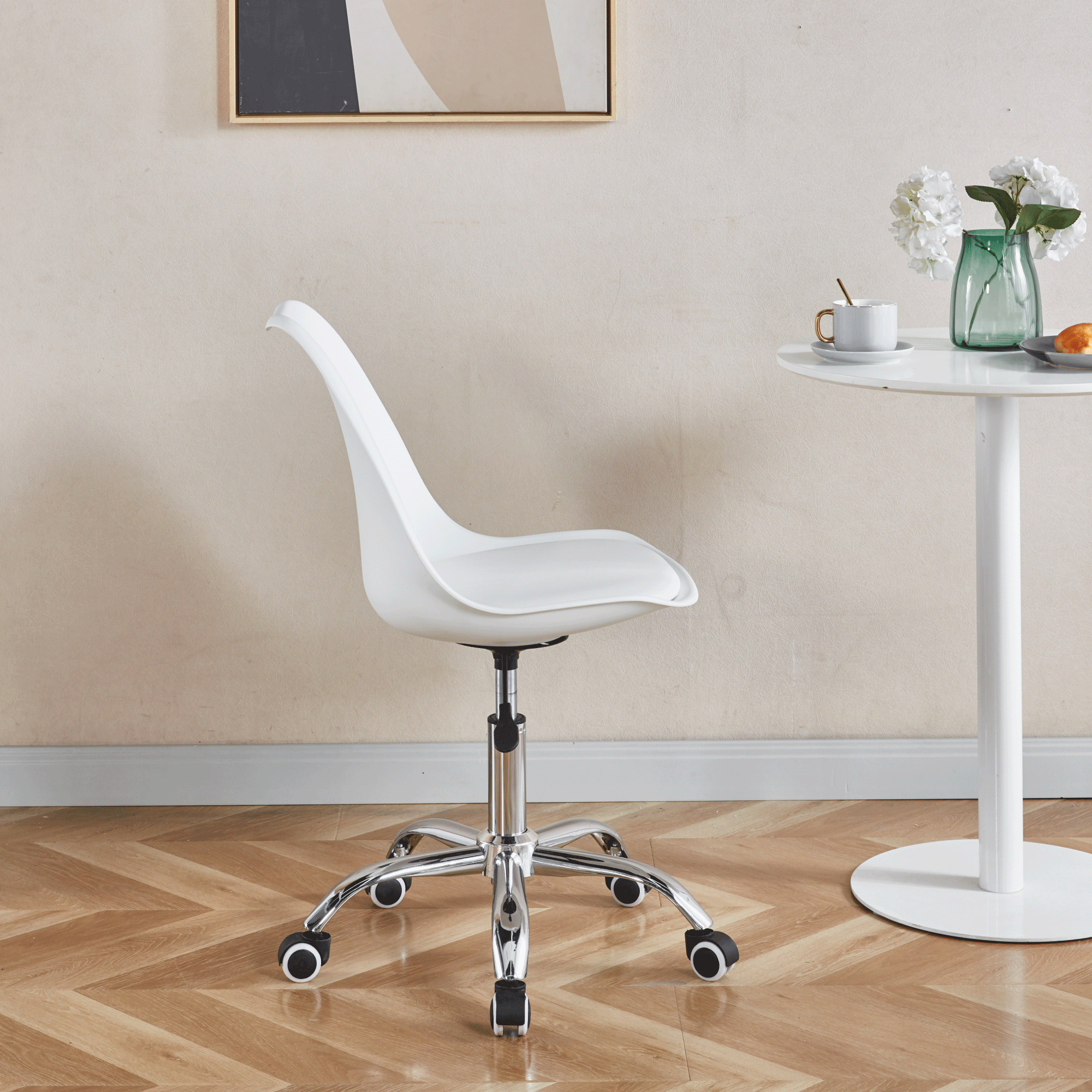 Foto 7 | Silla De Oficina Elly Cherry Color Blanco