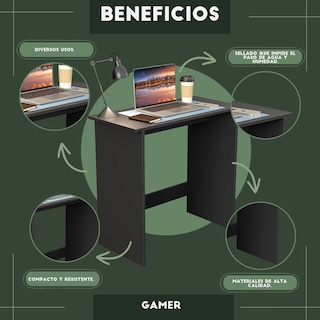 Foto 5 | Escritorio Moru Gamer Color Negro