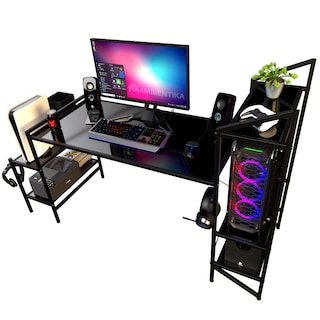 Foto 1 | Escritorio Gamer Ambientika Modelo J Negro