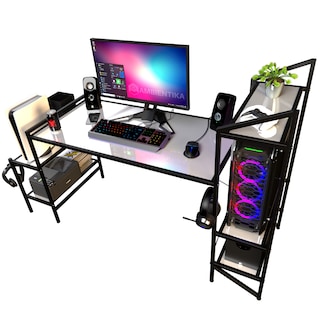 Foto 1 | Escritorio Gamer Ambientika Modelo J Blanco