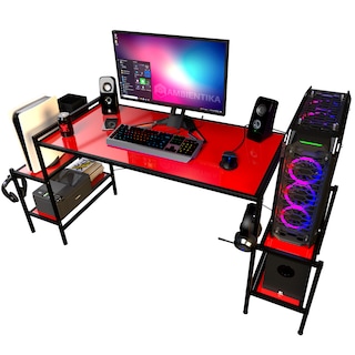 Foto 1 | Escritorio Gamer Ambientika Modelo N Rojo