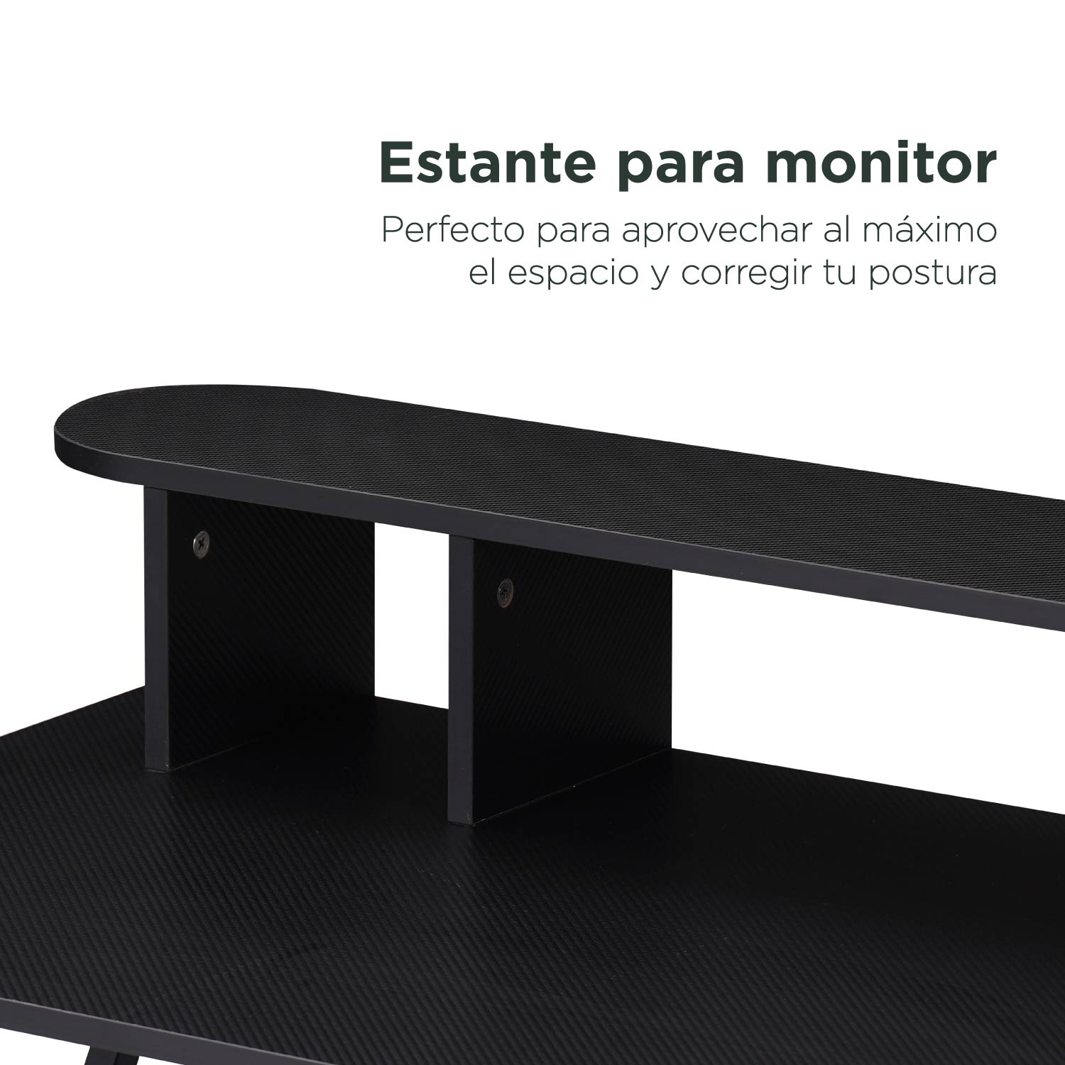 Foto 6 | Escritorio Gamer Top Living Gt-y-black Con Repisa Para Monitor Color Negro