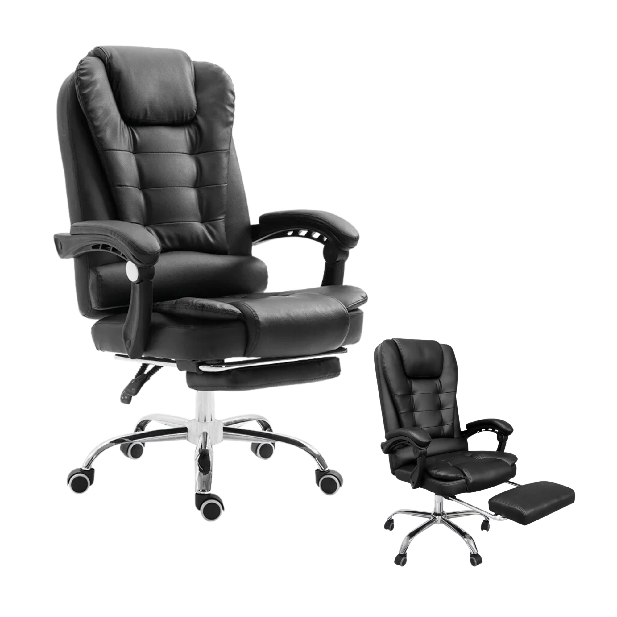Foto 2 pulgar | Silla de Oficina Ejecutiva Ergonómica Ajustable Reclinable Presidencial