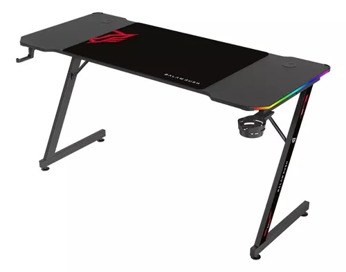 Foto 2 pulgar | Escritorio Gamer Balam Rush Ergonómico Olympus Spot Glow Mrx6000 Negro Estructura Z 140x60cm Soporta Hasta 100 Kg