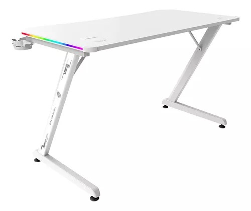 Foto 5 pulgar | Escritorio Gamer Balam Rush Ergonómico Olympus Spot Glow Pro Mrx8000 Blanco Estructura Z 120x60cm Soporta Hasta 100 Kg