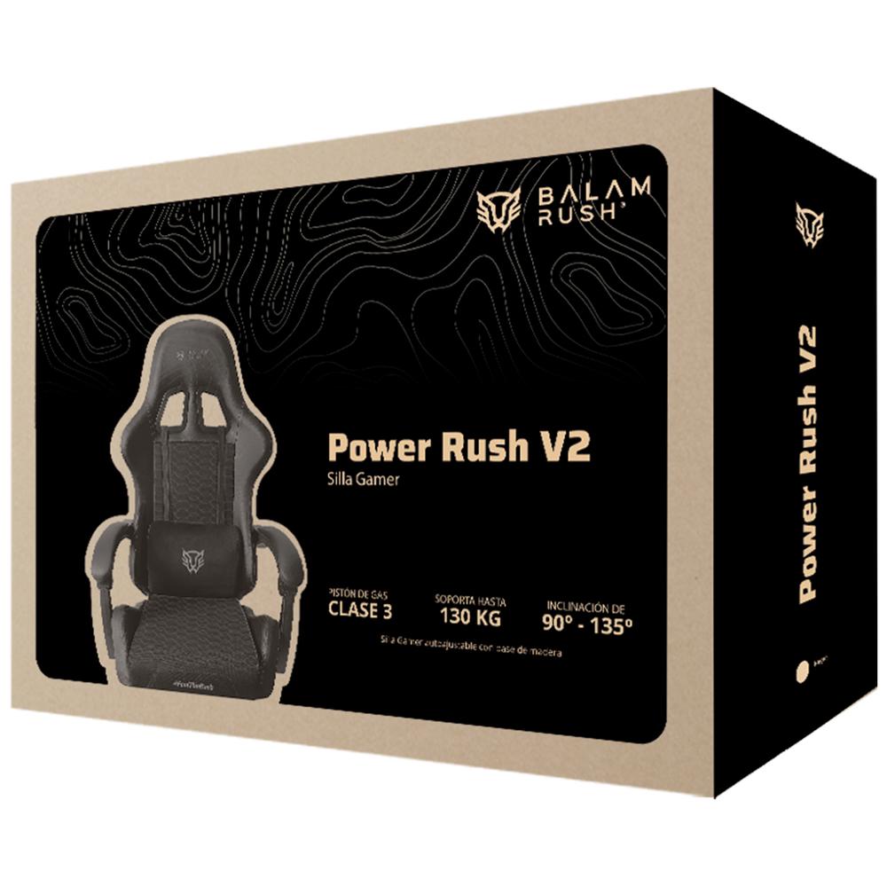 Foto 6 pulgar | Silla Gamer Balam Rush Power Rush V2 Ergonomica Reclinable 135° 120kg Negro /rojo