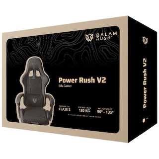 Foto 5 | Silla Gamer Balam Rush Power Rush V2 Ergonomica Reclinable 135° 120kg Negro /rojo