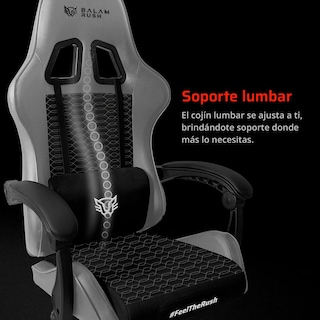 Foto 2 | Silla Gamer Balam Rush Power Rush V2 Ergonomica Reclinable 135° 120kg Gris