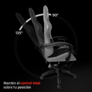 Foto 4 | Silla Gamer Balam Rush Power Rush V2 Ergonomica Reclinable 135° 120kg Gris
