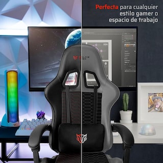 Foto 5 | Silla Gamer Balam Rush Power Rush V2 Ergonomica Reclinable 135° 120kg Gris