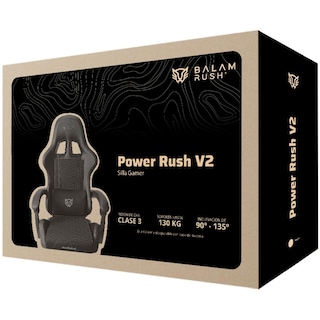 Foto 6 | Silla Gamer Balam Rush Power Rush V2 Ergonomica Reclinable 135° 120kg Gris