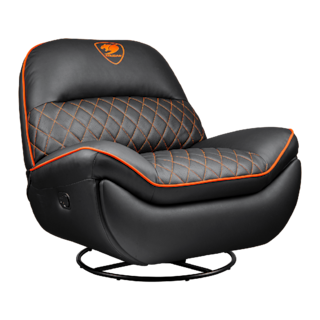 Foto 2 | Sillon Cougar Overlord Black/orange Reclinable Giratorio 3movlorb.0001