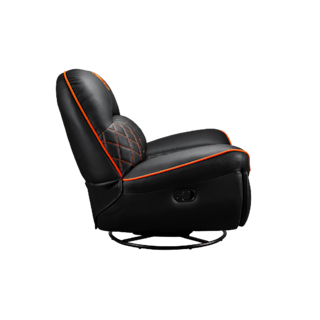 Foto 4 | Sillon Cougar Overlord Black/orange Reclinable Giratorio 3movlorb.0001