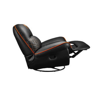 Foto 5 | Sillon Cougar Overlord Black/orange Reclinable Giratorio 3movlorb.0001
