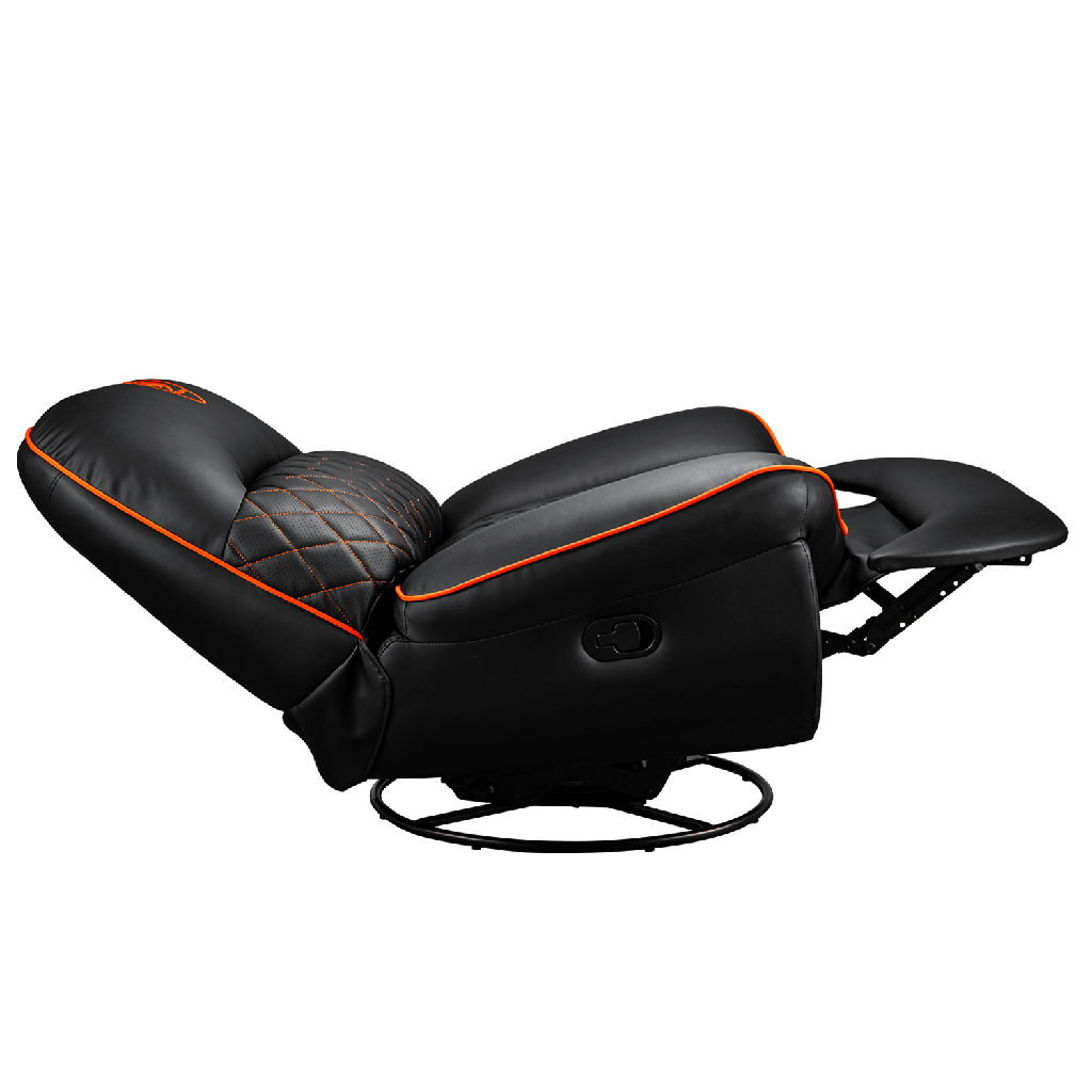Foto 7 pulgar | Sillon Cougar Overlord Black/orange Reclinable Giratorio 3movlorb.0001