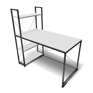 Foto 2 | Escritorio Top Living Desk-4b Con Estantería Lateral Color Blanco