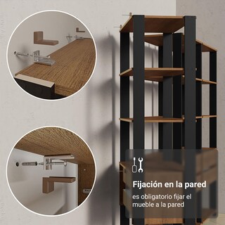 Foto 3 | Armario Organizador Multiuso Para Libros Madesa 140cm Mn