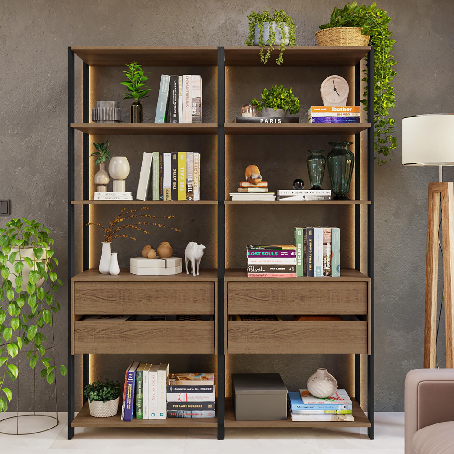Foto 8 | Armario Organizador Multiuso Para Libros Madesa 140cm Mn
