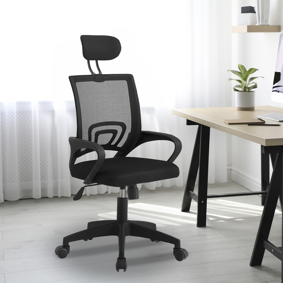 Foto 2 pulgar | Silla De Oficina Mobi Arence Negro Ergonómica