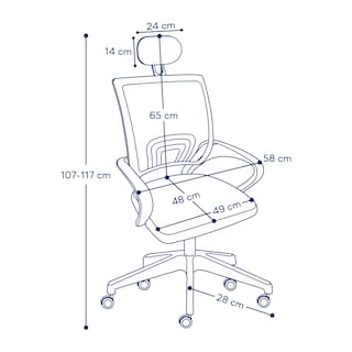 Foto 5 | Silla De Oficina Mobi Arence Negro Ergonómica