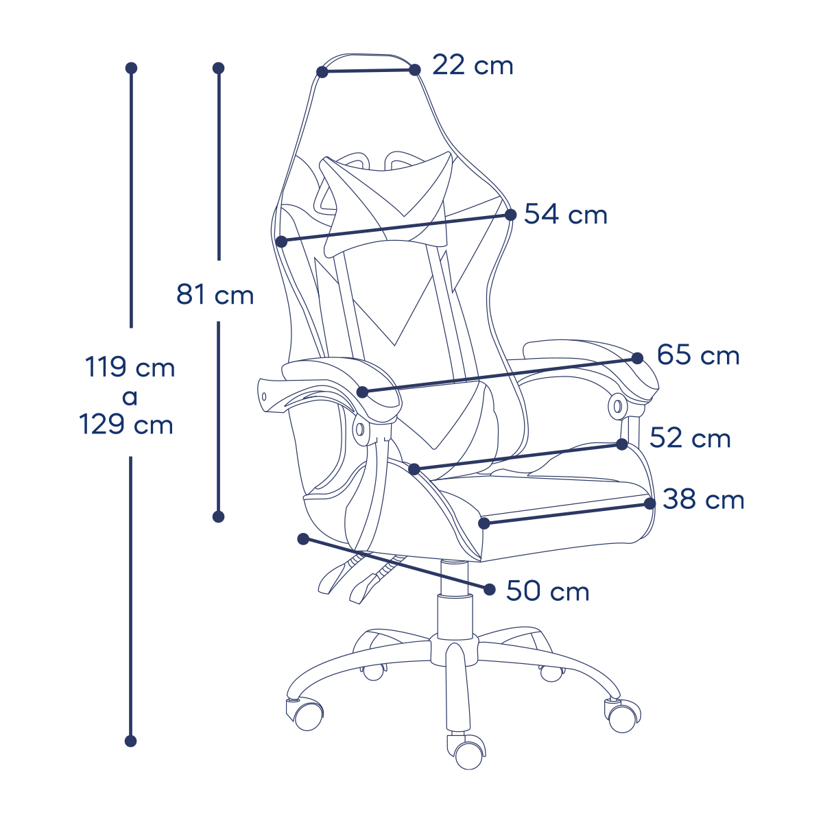 Foto 6 | Silla Gamer Mobi  Asher Negro Ergonómica