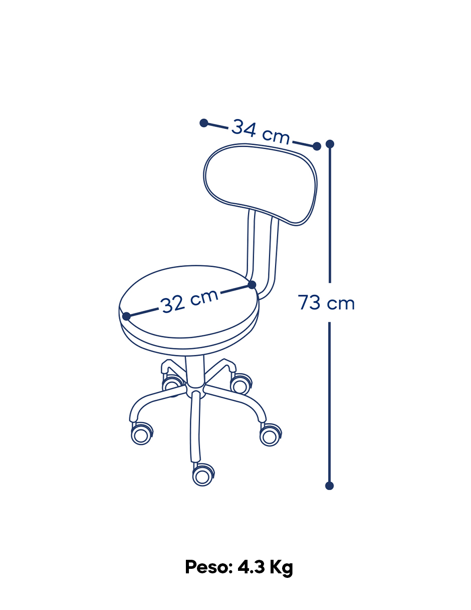 Foto 4 pulgar | Silla Mobi Ivy Blanco