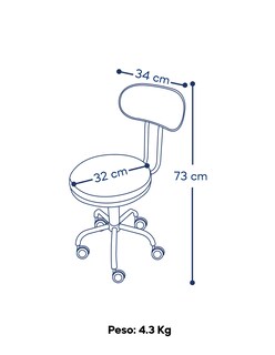 Foto 3 | Silla Mobi Ivy Blanco
