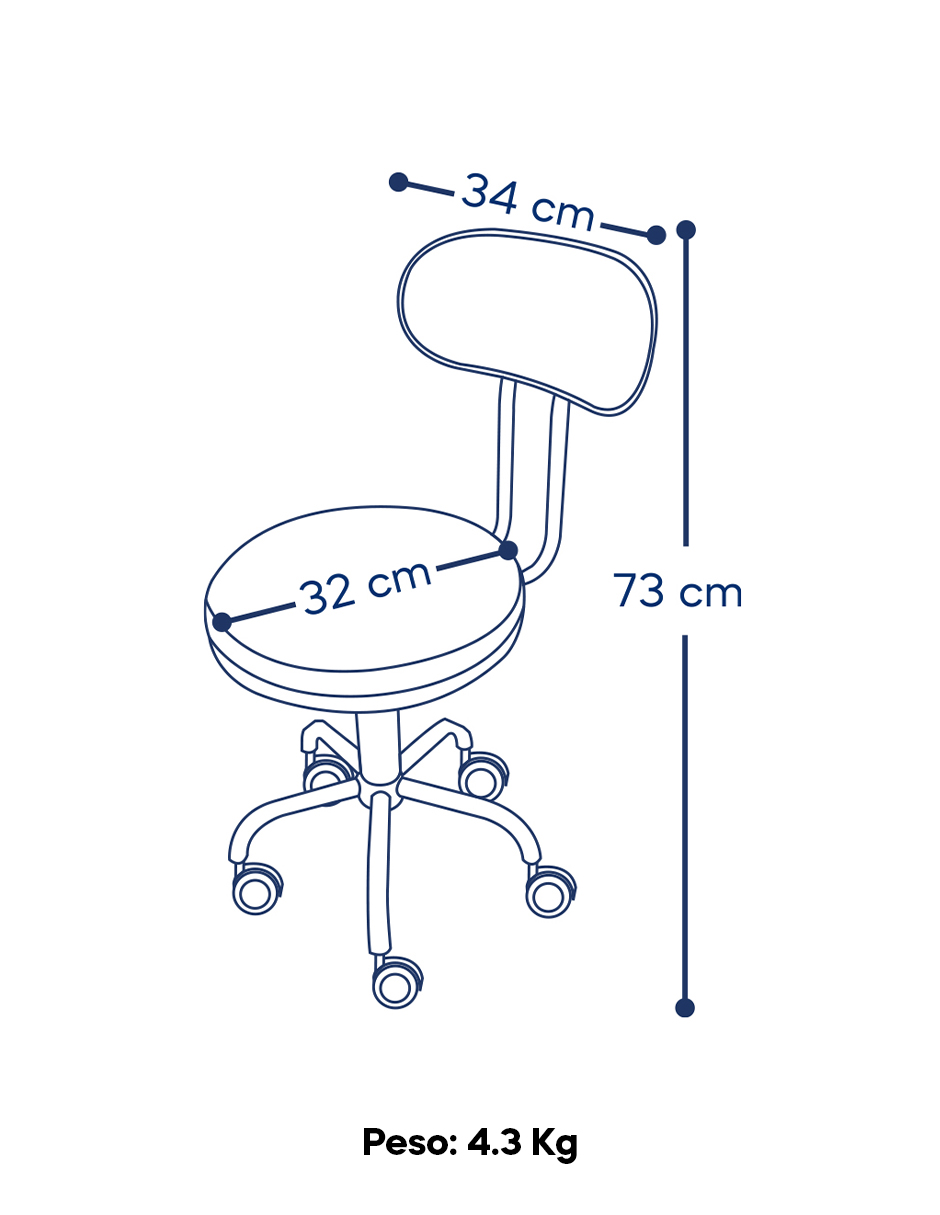 Foto 4 pulgar | Silla Mobi Ivy Negro