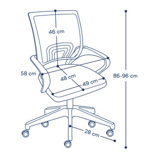 Foto 5 | Silla Mobi Freya Blanco Con Azul