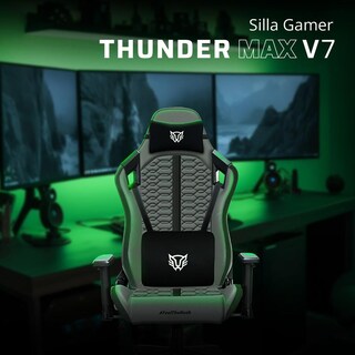 Foto 5 | Silla Gamer Balam Rush Thunder Max V7 Ergonomica Reclinable 180° 150kg Reposabrazos 2d Gris Br-940740