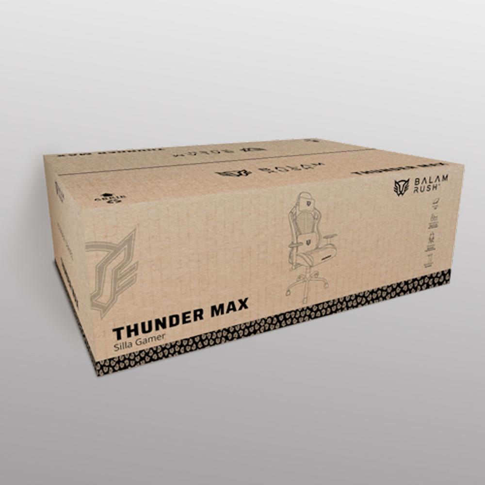 Foto 7 pulgar | Silla Gamer Balam Rush Thunder Max V7 Ergonomica Reclinable 180° 150kg Reposabrazos 2d Gris Br-940740