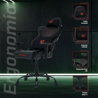 Foto 2 | Silla Gamer Balam Rush Reclinable Negra