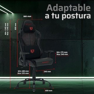 Foto 4 | Silla Gamer Balam Rush Reclinable Negra