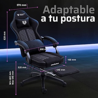 Foto 5 | Silla Balam Rush Reclinable Negra