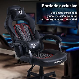 Foto 3 | Silla Gamer Balam Rush Force Super Z5 Ergonómica Reclinable 180° Negra