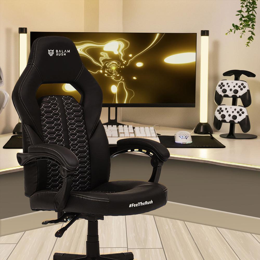 Foto 6 pulgar | Silla Gamer Balam Rush Force Super Z5 Ergonómica Reclinable 180° Negra