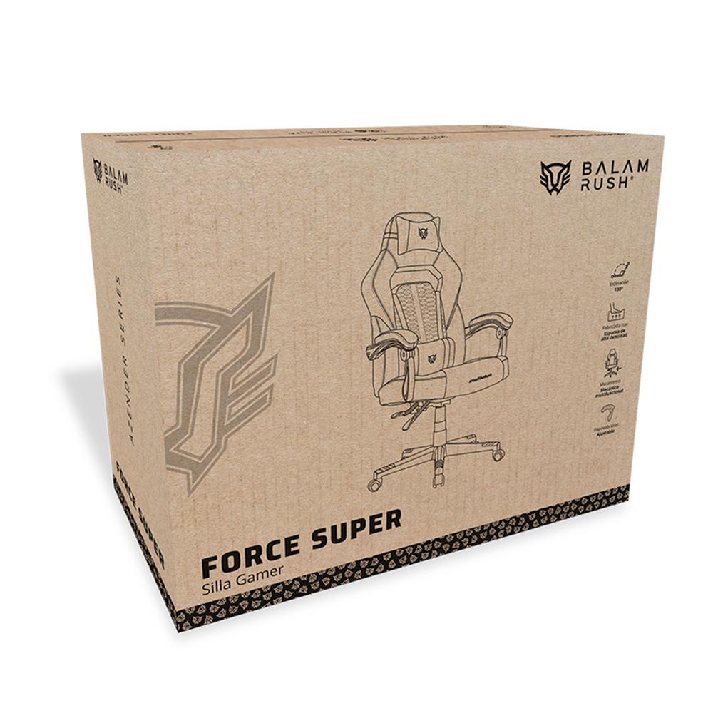 Foto 7 pulgar | Silla Gamer Balam Rush Force Super Z5 Ergonómica Reclinable 180° Negra
