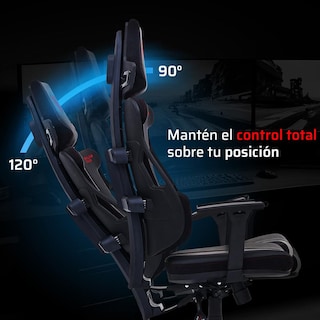 Foto 3 | Silla Gamer Balam Rush Bolt Rush Pa Ergonomica Reclinable 120° 150kg Reposabrazos 3d Piston Clase 4 Negro Br-940528