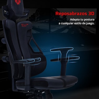 Foto 4 | Silla Gamer Balam Rush Bolt Rush Pa Ergonomica Reclinable 120° 150kg Reposabrazos 3d Piston Clase 4 Negro Br-940528