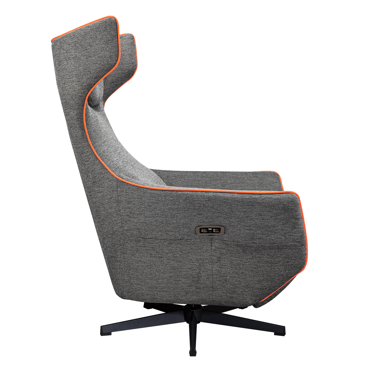 Foto 6 pulgar | Sillon Cougar Magus Gray/orange Reclinable Usb-c Usb-a 3mmgsgro.0002