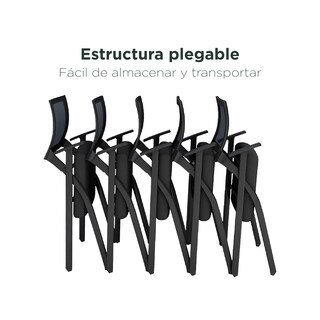 Foto 6 | Set 3 Sillas Universitarias Ergonomus Con Pupitre Negras