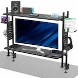 Estantería Clamp-on De 2 Niveles Vivo Desk-shelf40g Negra - Venta Internacional.