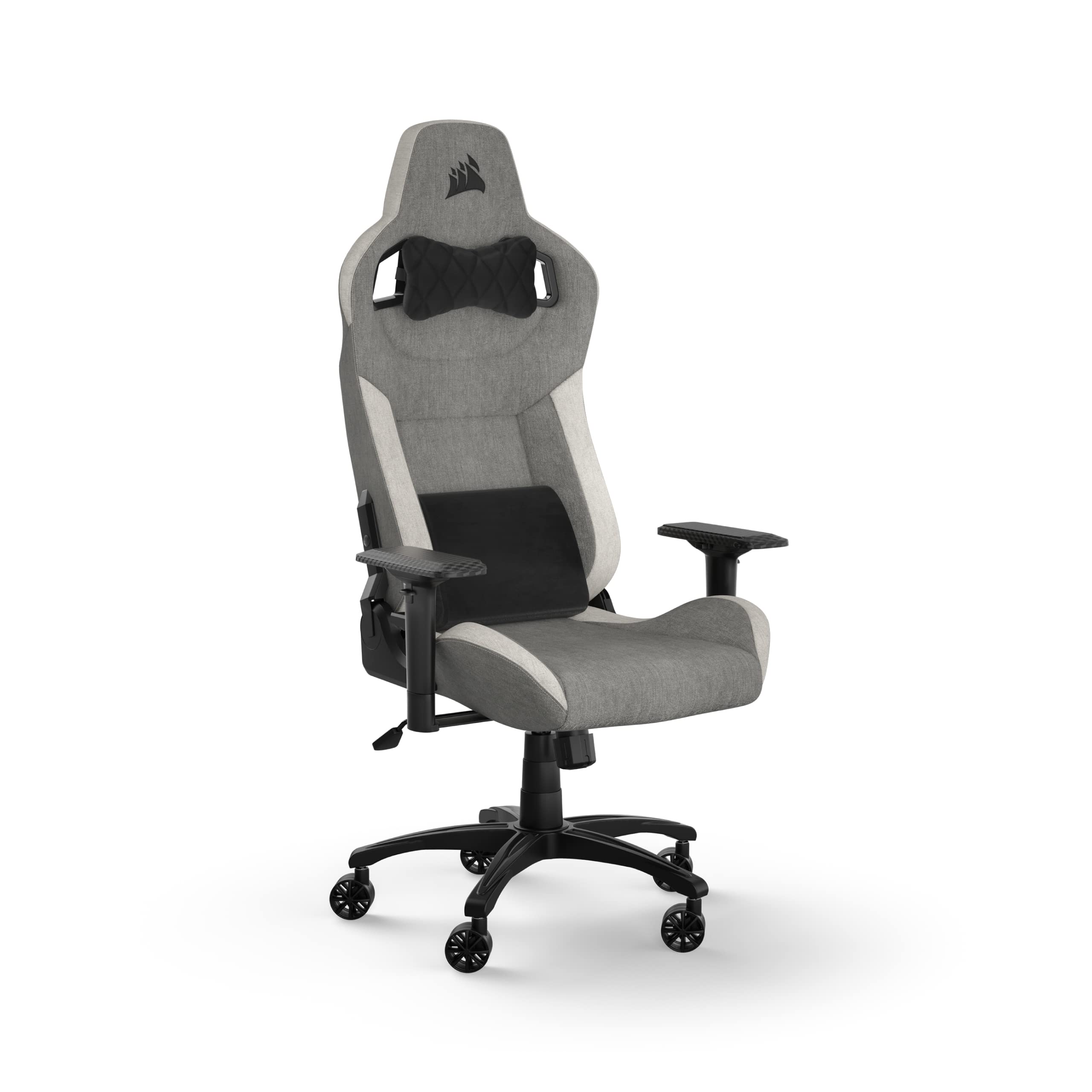 Silla Para Videojuegos Corsair T3 Rush Fabric 2023 Con Cojín Cervical Gris - Venta Internacional.