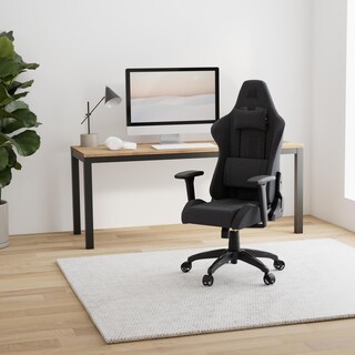 Foto 2 | Silla Gaming Corsair Tc100 Relaxed De Tela Gris/negra - Venta Internacional.